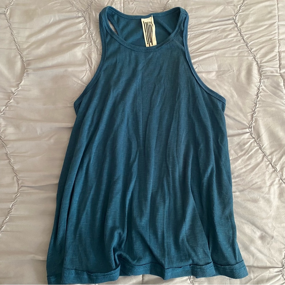 Free People Blue Tank Top